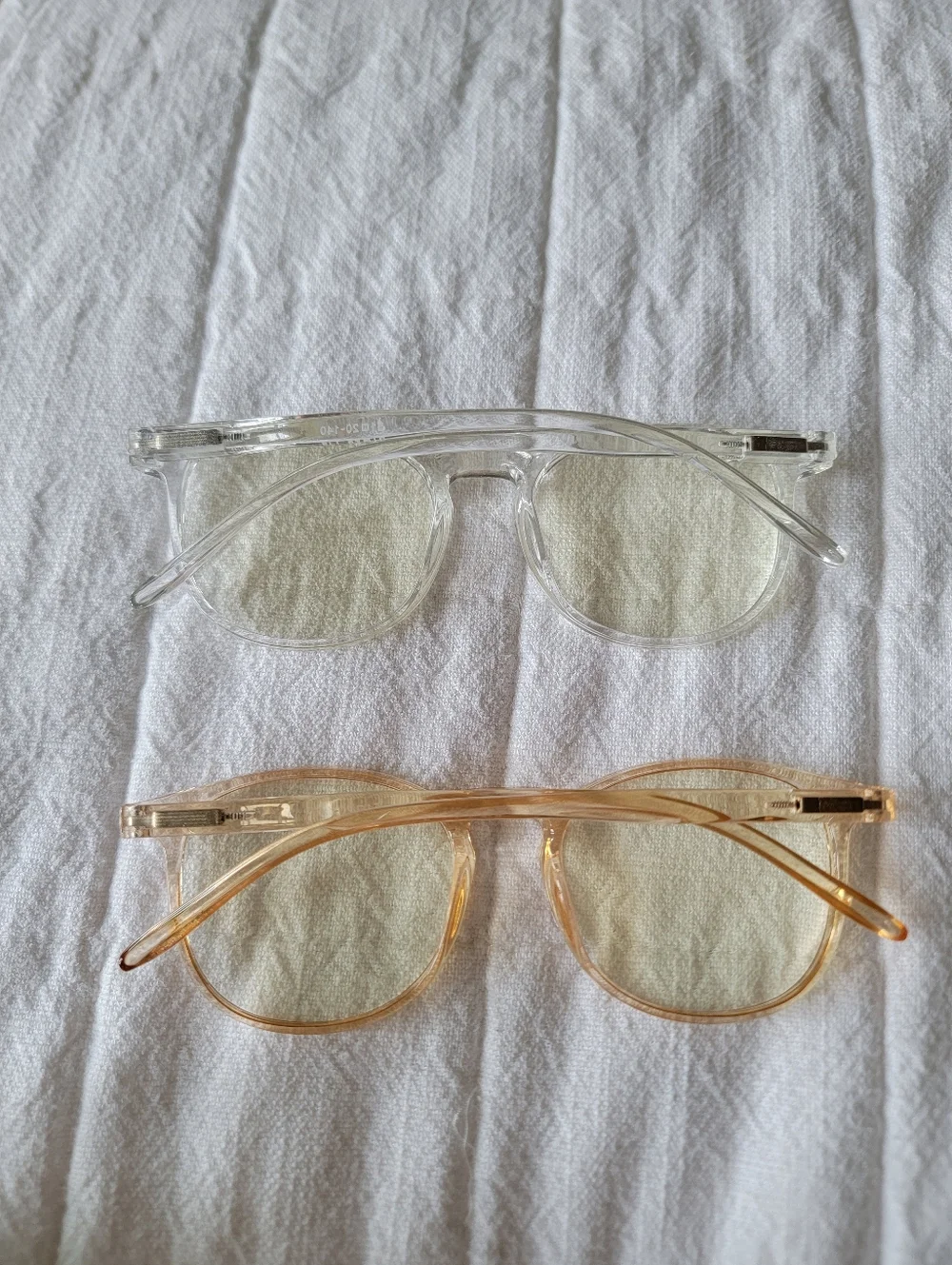 Amazon Set Of 2 Blue Light Filtering Glasses Clear/Peach